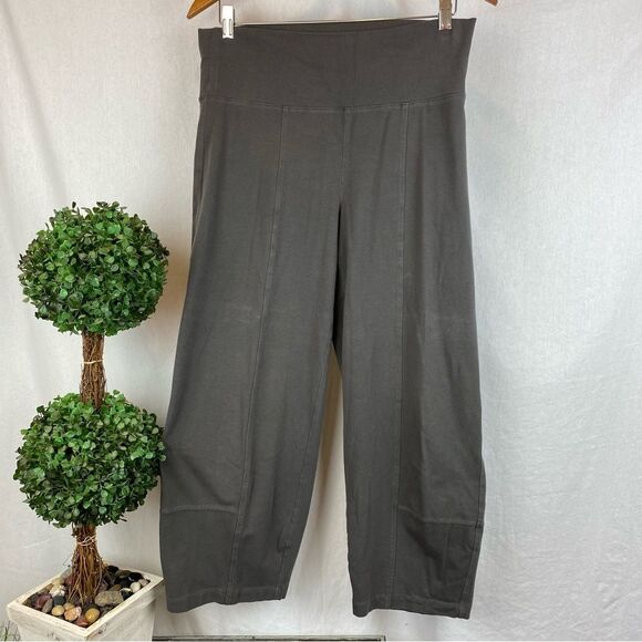 Eileen Fisher Gray Cropped Capri Legging Pants Small S - Picture 1 of 5